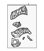 537026A133 - Body: Apron Assembly for Lexus: GX470 Image