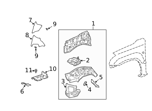 Inner Components for 2006 Lexus GX470 #0