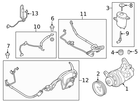 Pump & Hoses for 2013 BMW 535i GT xDrive #0