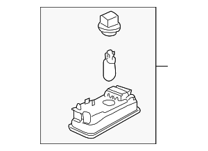 98763205300 - : Map Lamp Assembly for Porsche: Boxster Image