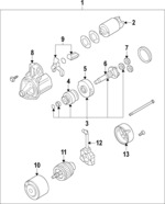 31207RYEA01 - Electrical: Clutch Drive for Acura: RL, TL, ZDX Image