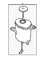 32416782942 - Steering: Reservoir Assembly for BMW: 530i, 535d, 535d xDrive, 535i, 535i GT, 535i GT xDrive, 535i xDrive, 540i, 640i, 640i Gran Coupe, 640i xDrive, 640i xDrive Gran Coupe, 740i, 740Ld xDrive, 740Li, 740Li xDrive, ActiveHybrid 7 Image