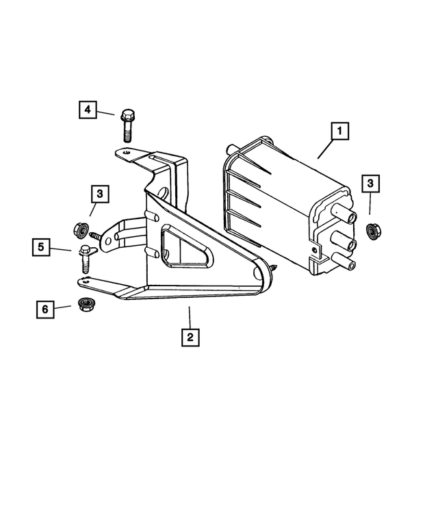 53031735AA - Emission Systems: Vapor Canister Bracket for Mopar Image image
