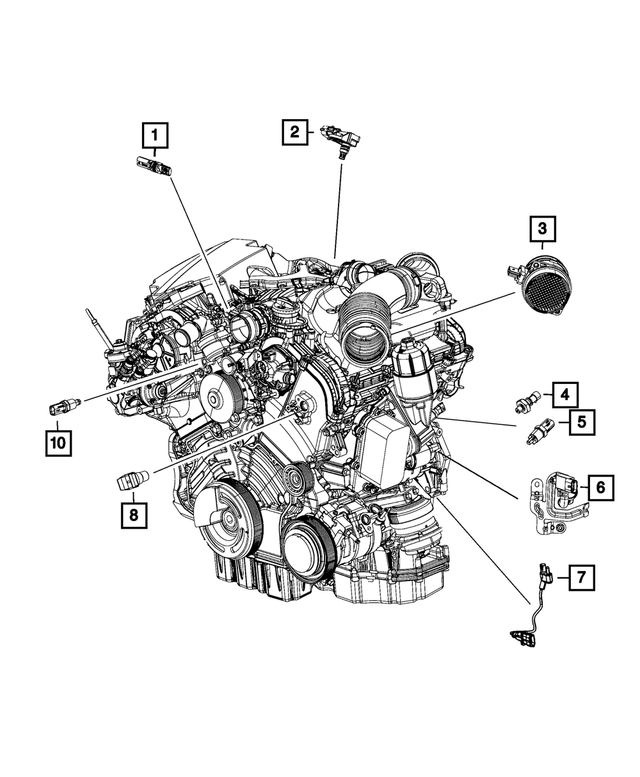 « 5146806AD – Electrical : Différence De Pression Capteur pour Mopar Image »