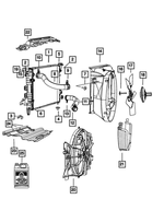 68050199AA - Cooling: Radiator Isolator for Dodge: Ram 1500, Ram 2500 | Jeep: Grand Wagoneer, Wagoneer | Ram: 1500, 1500 Classic, 2500, 3500 Image
