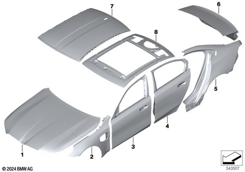 Outer Panels for 2023 BMW M5 #0