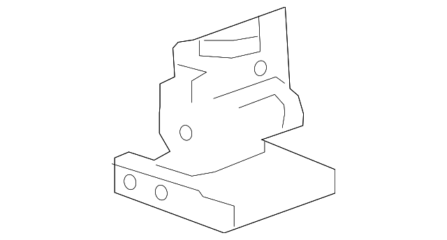 2015-2020 GM Passenger Side Assist Step Rear Bracket 22935839 GM ...