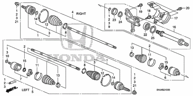Driveshaft - Half Shaft for 2007 Honda Odyssey #0
