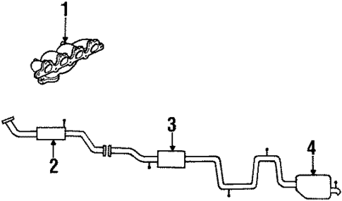 Exhaust Components for 1995 Mercury Mystique #0