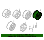 36118090796 - 2020-2023 BMW X5 Wheel, Alloy (36-11-8-090-796