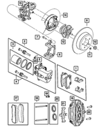 5175108AA - Brakes: Disc Brake Caliper Assembly, Right for Mopar Image image