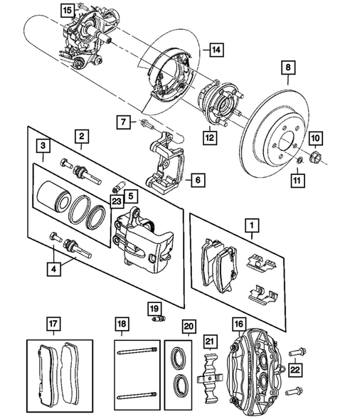 Rear Brakes for 2009 Dodge Challenger #0