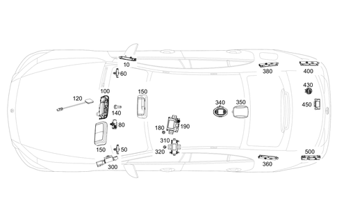 Antenna, Antenna Amplifier and Wiringharnesses for 2023 Mercedes-Benz CLS450 #0