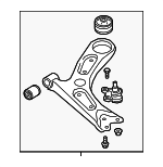 54500F2AA0 - : 2017-2020 Hyundai - Lower Control Arm for Hyundai: Elantra, Elantra GT Image