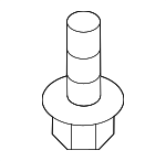 545533R000 - Suspension: Lower Ball Joint Lower Bolt for Hyundai: Azera, Elantra, Elantra GT, Santa Fe, Santa Fe Sport, Santa Fe XL, Sonata, Tucson, Veloster, Veloster N Image