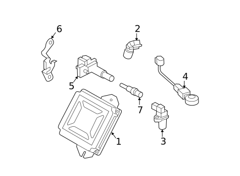 Ignition System for 2007 Subaru Legacy #1