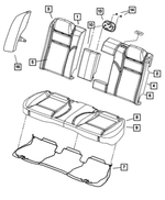 5139684AA - Interior Trim: Rear Seat Back Panel for Chrysler: 300 | Dodge: Charger Image