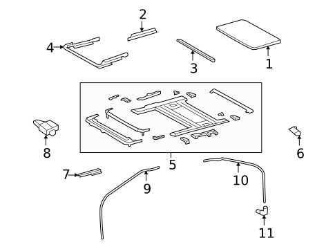Sunroof for 2010 Lexus LS600h #0