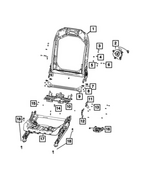 68581867AA - Interior Trim: Front Seat Back Frame for Mopar Image