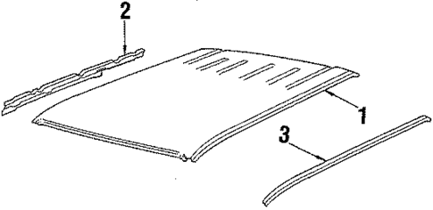 Roof for 1985 Pontiac J2000 Sunbird #2