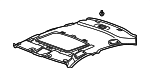 83200TP6A11ZA - : Lining Assembly, Roof *NH686L* (Sunroof) (Warm Gray) for Honda: Accord Crosstour, Crosstour Image