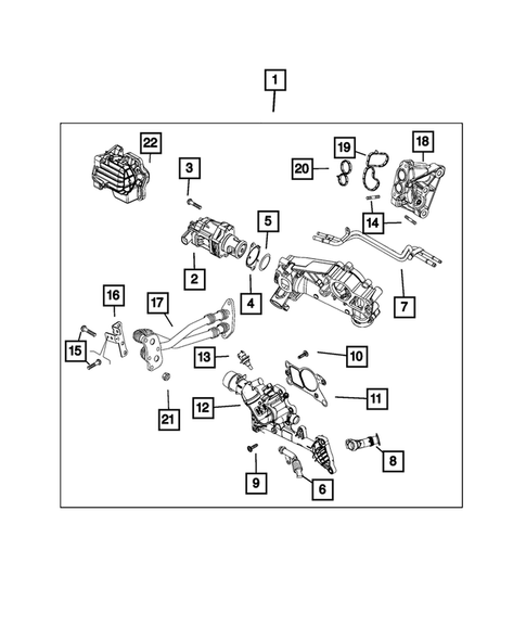 EGR Cooling System for 2019 Jeep Compass #1