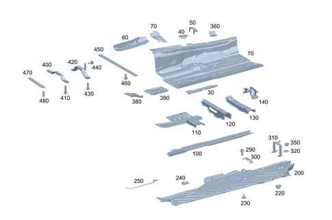 Front Floor for 2020 Mercedes-Benz C43 AMG #0