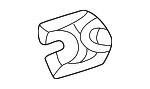 92150170 - Body: Bumper Cover Nut for Saab Image