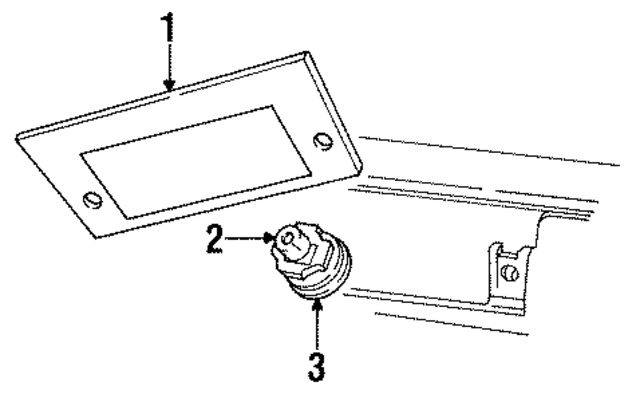 36001900 - Electrical: License Lamp for Mopar Image
