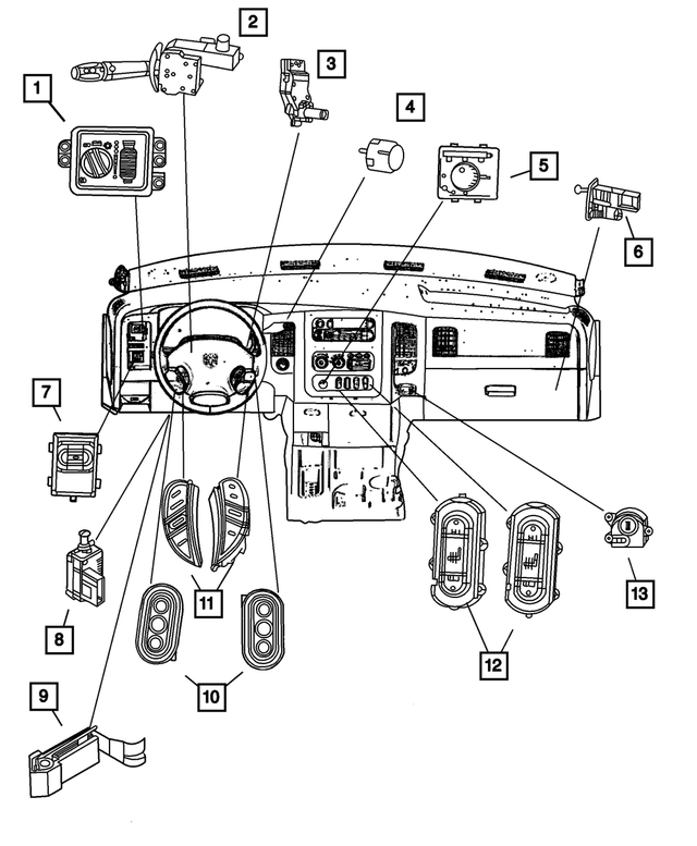 56045702AB - : Adjustable Pedals Switch for Mopar Image