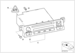65126941506 - Audio, Navigation, Electronic Systems: Radio BMW Business Cd for BMW Image