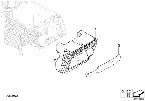 Interior Equipment Components for 2005 BMW X5 3.0i #9