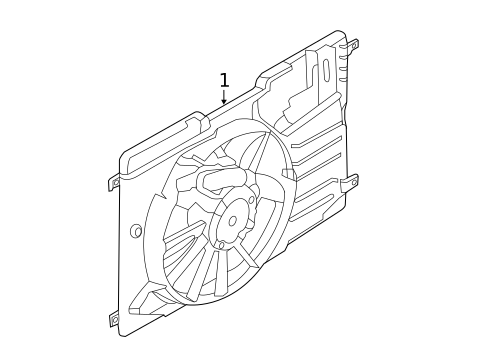 Cooling Fan, Clutch & Motor for 2018 Ford Escape #0