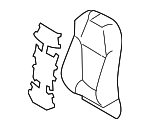 7107342K90C2 - Body: Seat Back Cover for Toyota: RAV4, RAV4 Prime Image