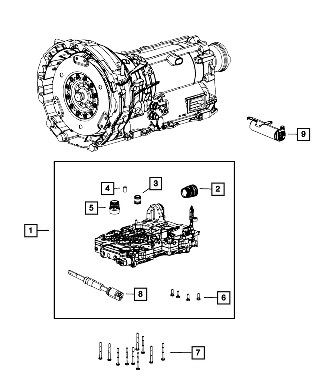 « R8259301AC – 845RE; 8-Speed; Automatic Transmission : Bloc Hydraulique, Refabriqué pour Mopar Image »
