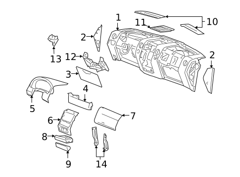 Instrument Panel for 2006 Lincoln Mark LT #0
