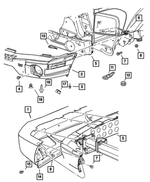 52855301AB - Frames and Bumpers: Stud Plate for Mopar Image