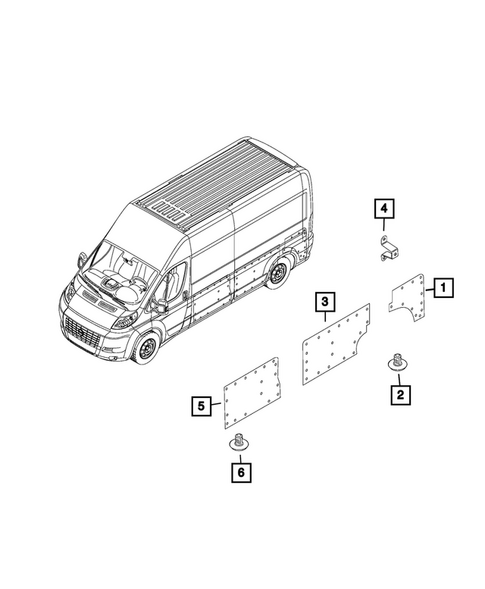 Panels - Moldings - Scuff Plates, Pillar, Cowl, 1/4 Panel Trim and Cargo Covers for 2025 Ram ProMaster 1500 #5