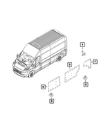 1ZS04LAHAB - Interior Trim: Cargo Compartment Panel, Right for Mopar Image
