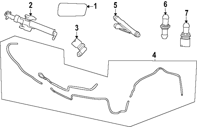 32282895 - : Headlamp Washer for Volvo: EX90 Image