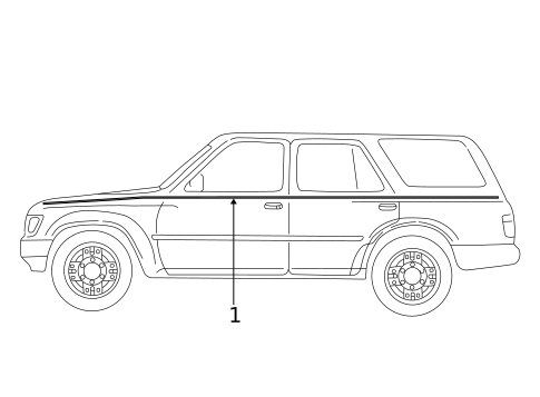 Stripe Tape for 1996 Toyota 4Runner #0