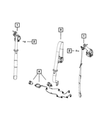 2ND REAR CENTER - BELT ASSY 6AR16LU5AA