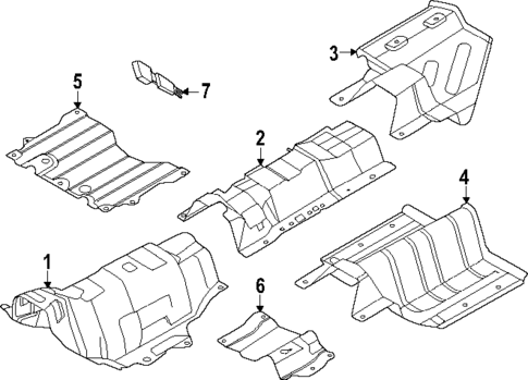 Heat Shields for 2025 Lincoln Nautilus #0