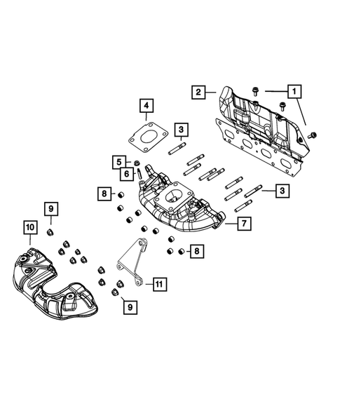 Manifolds and Vacuum Fittings for 2019 Fiat 124 Spider #1