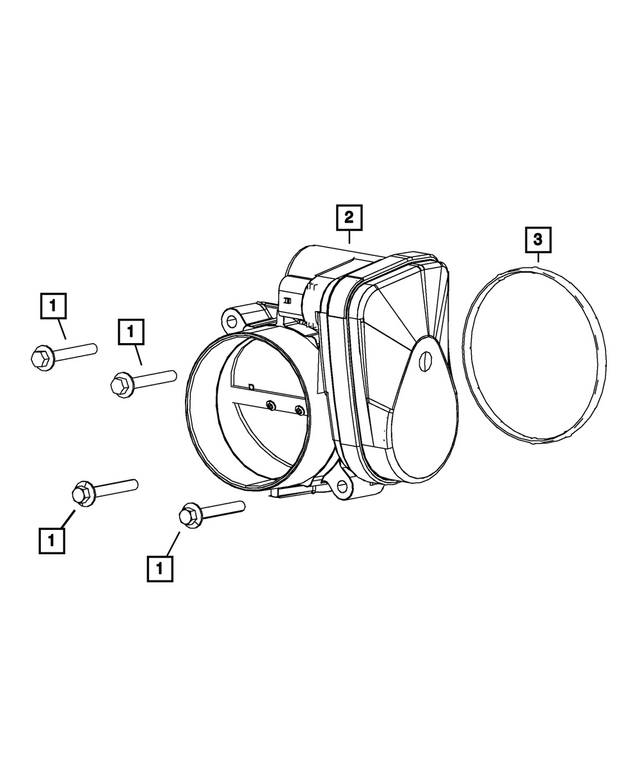 68271245AA - Fuel and Accelerator Pedal: Throttle Body To Intake Seal for Mopar Image image