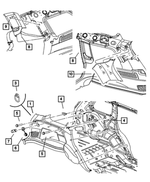 5HS371J3AI - Interior Trim: Quarter Trim Panel, Left for Mopar Image