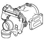 LR116338 - Air &amp; Fuel Delivery: Turbocharger for Land-Rover Image