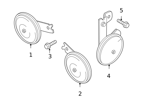 Horn for 2009 Kia Rondo #0