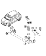 68655804AA - : Strut Mount for Mopar Image