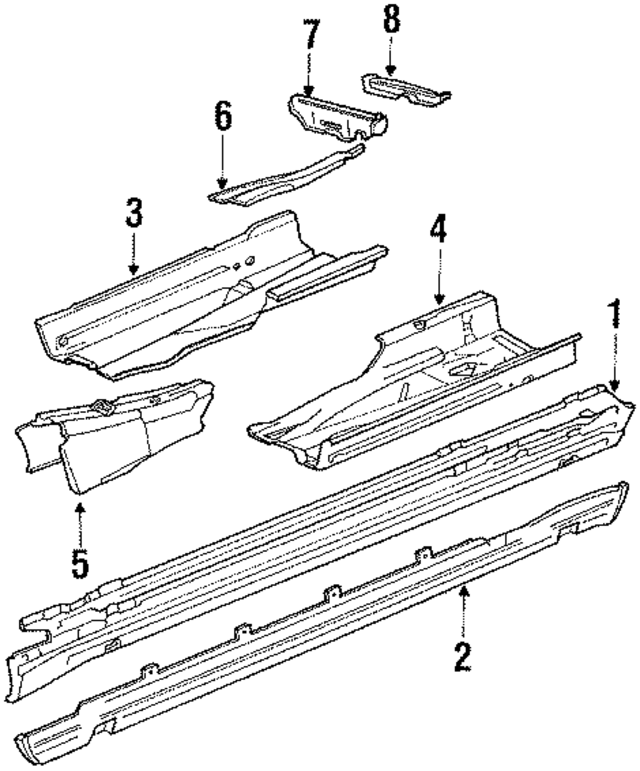 1246300440 - Body: Rocker Panel for Mercedes-Benz Image